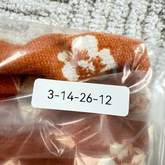 Abercrombie & Fitch Floral Mini Skirt Women's XS Orange Boho Mod Cottagecore 60s - Picture 10 of 10